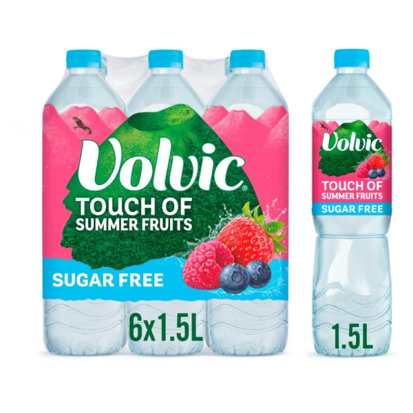 Buy Volvic Touch of Summer Fruits Sugar-Free 6 x 1.5L wholesale