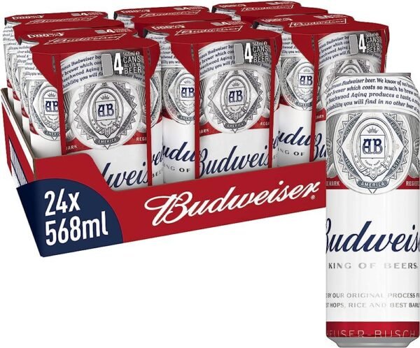 Budweiser Pilsner Premium Lager 4.5% ABV Beer 568ml Can Wholesale Suppliers - Image 2